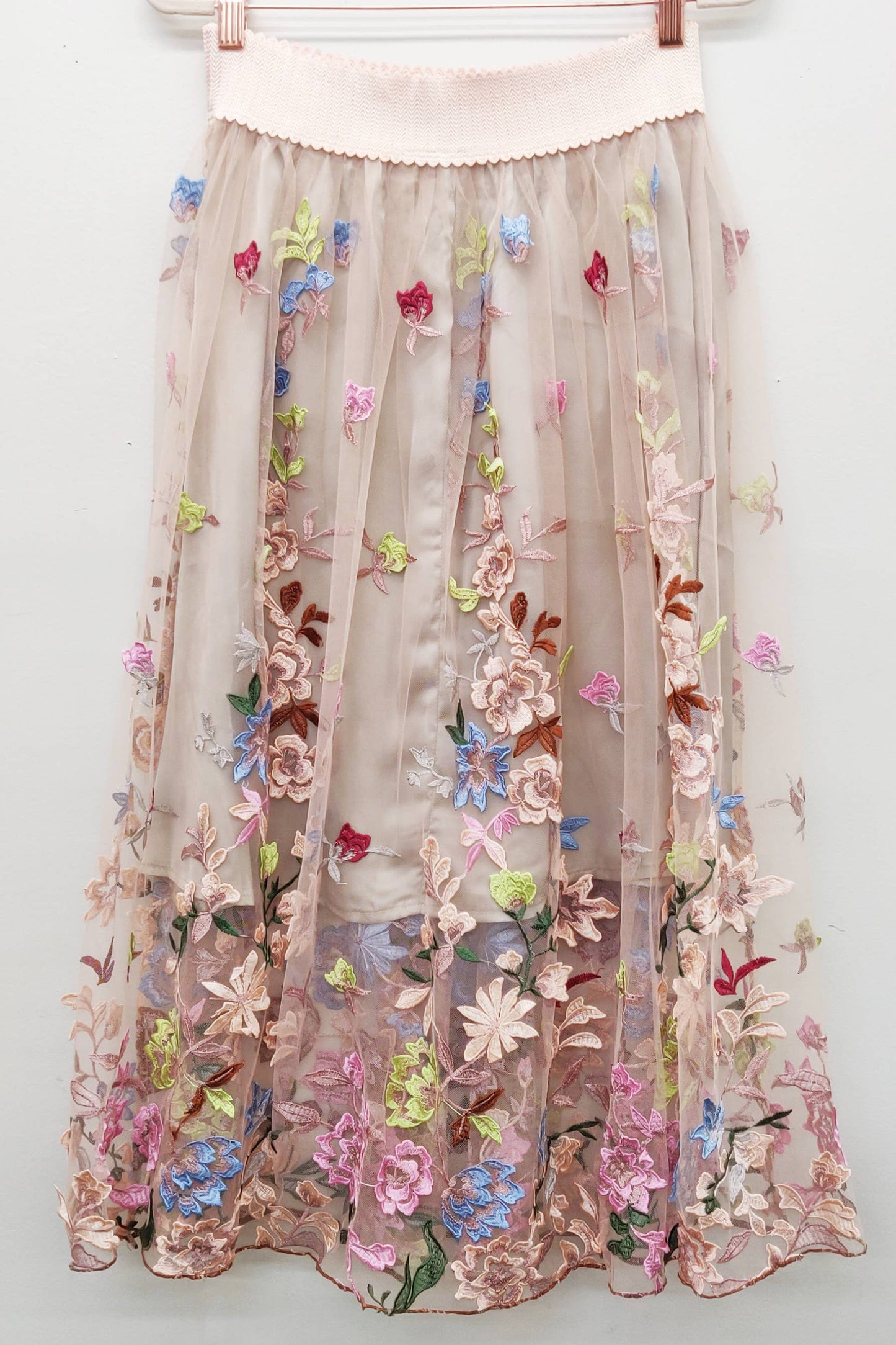 Roman Holiday Skirt: Ivory / Size Small