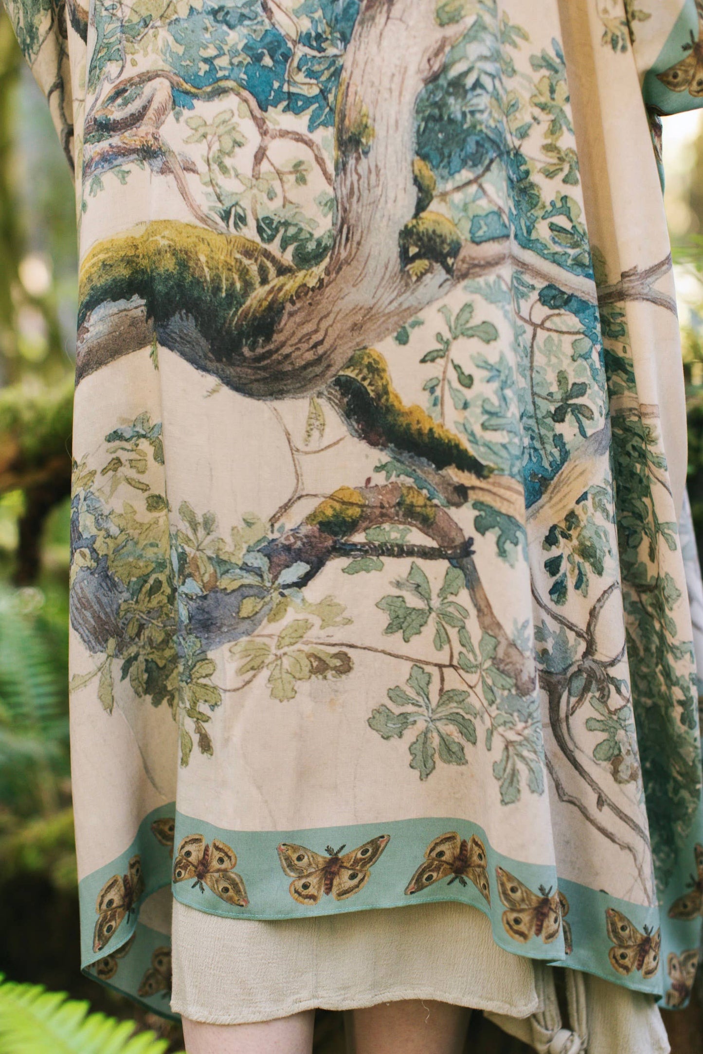 Earth and Sky Bohemian Goddess Starduster Kimono w/Trees