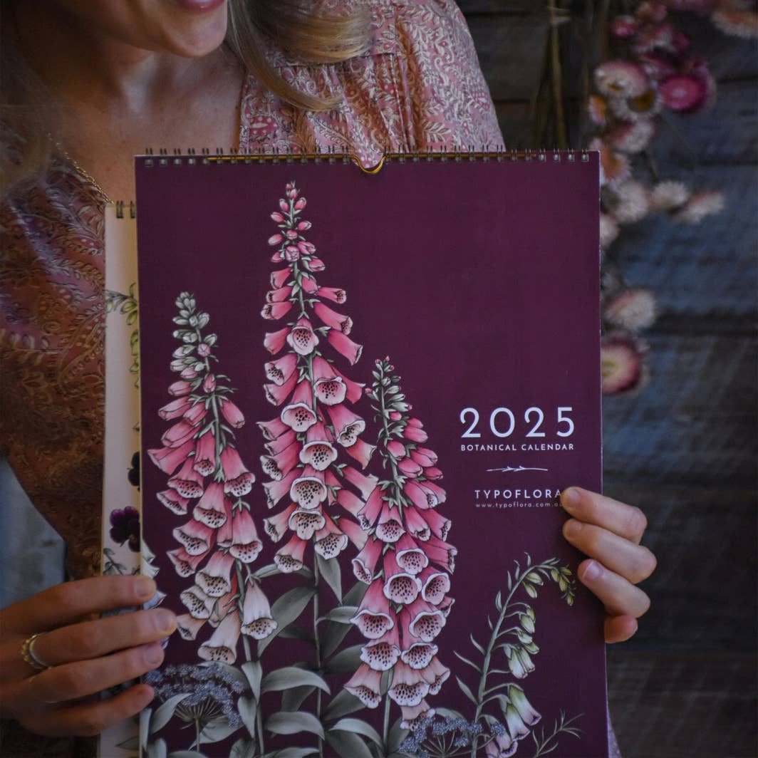 2025 Always Flowers Botanical Wall Calendar