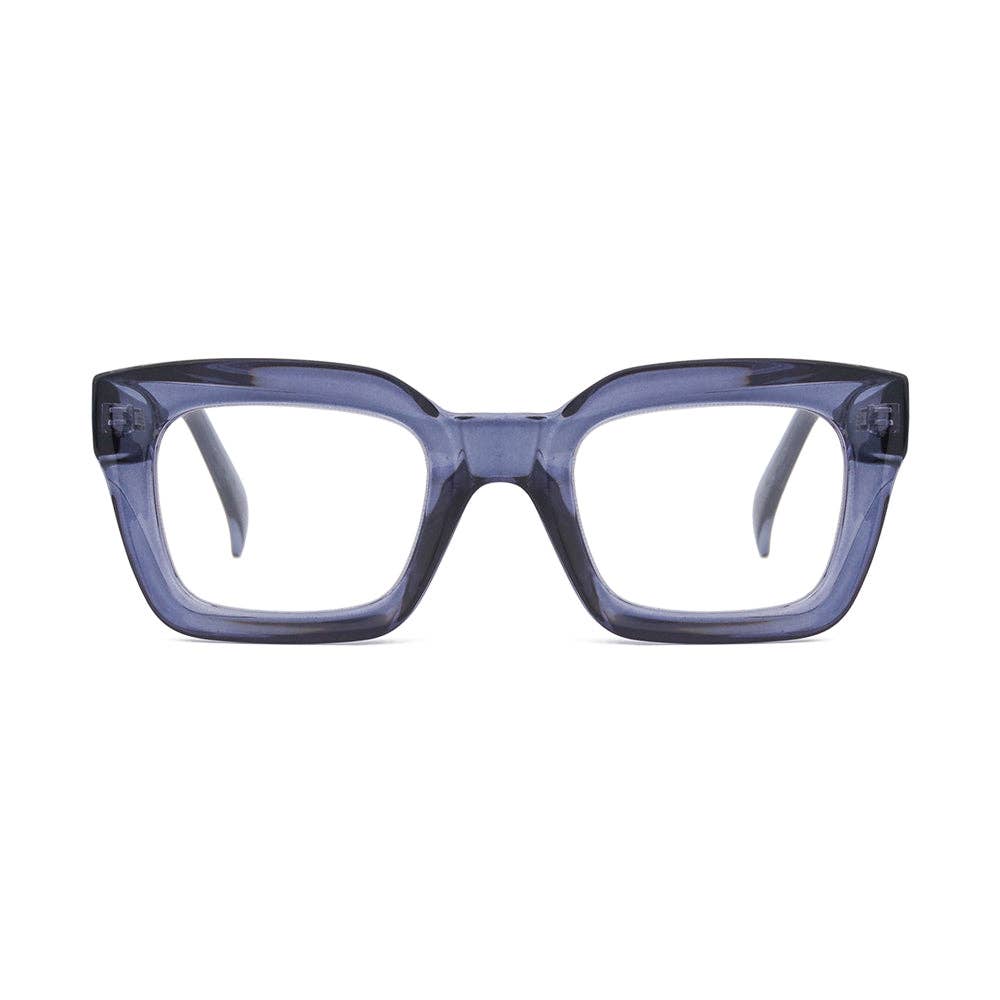 NOLA Reading Glasses| Transparent Blue | Blue Light