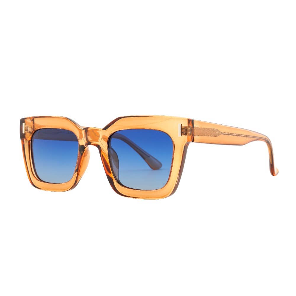 RYE | Transparent Tan | Blue Lens