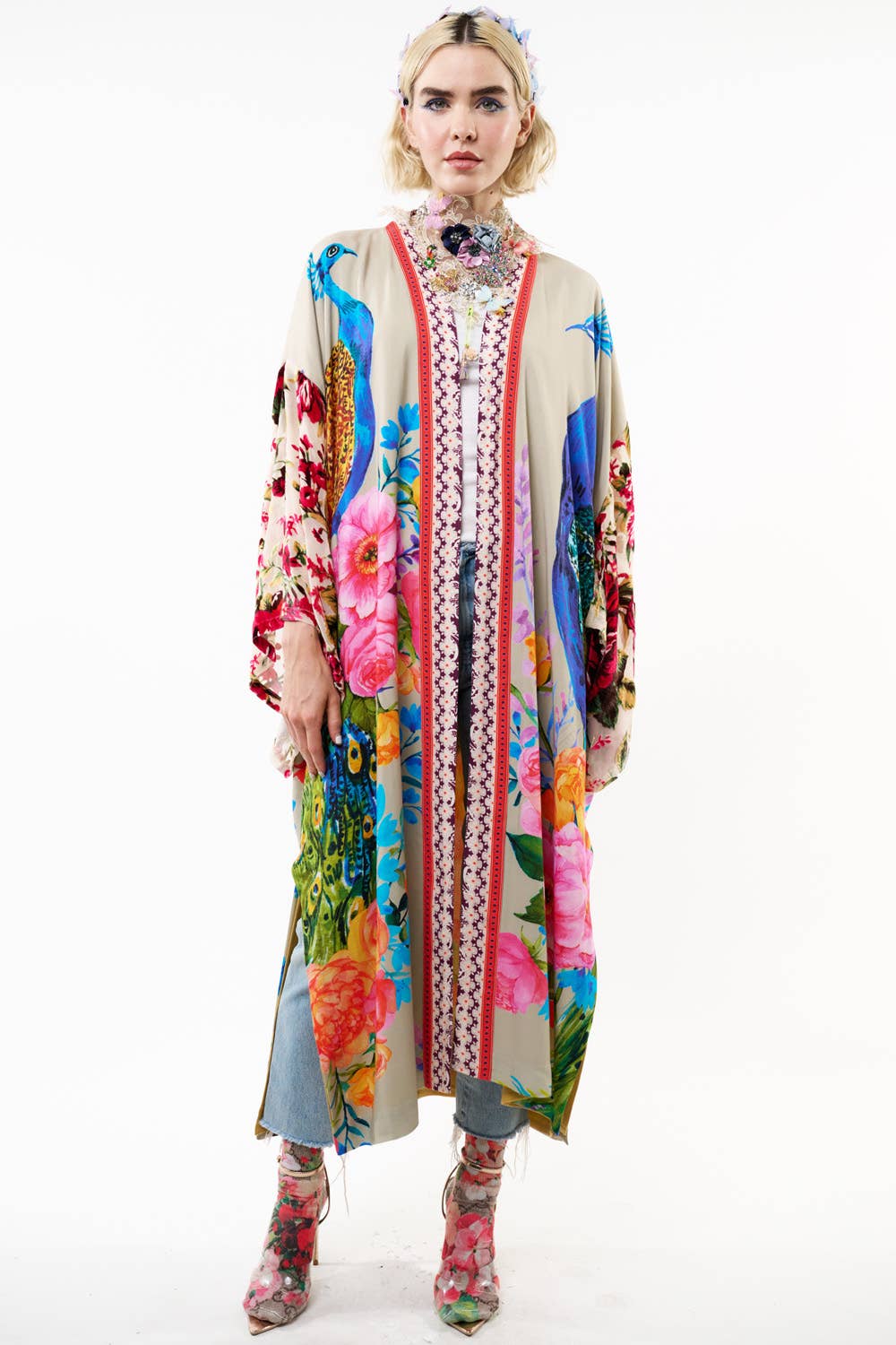 Fantasy Kimono: Soft Moon / Size Med