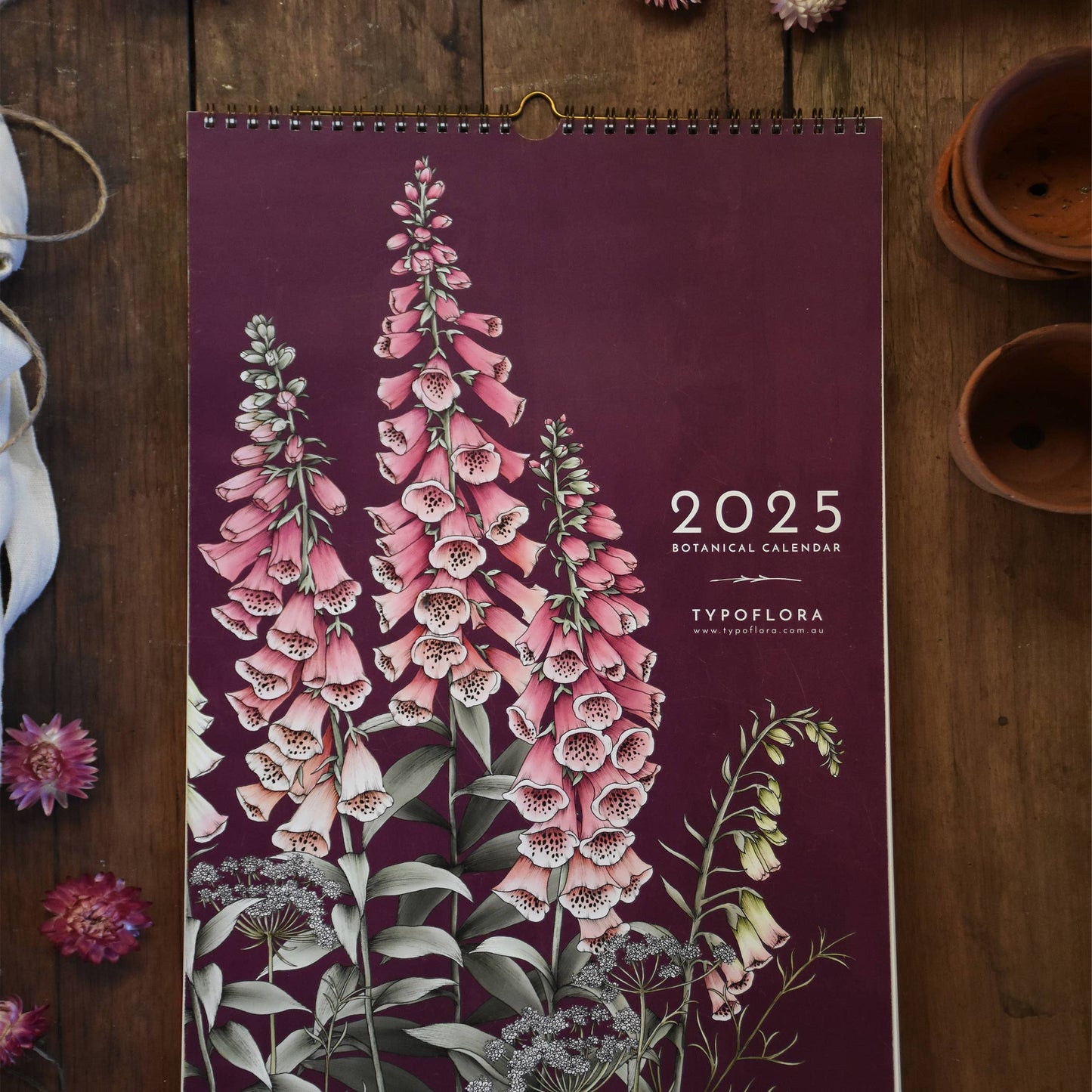 2025 Always Flowers Botanical Wall Calendar