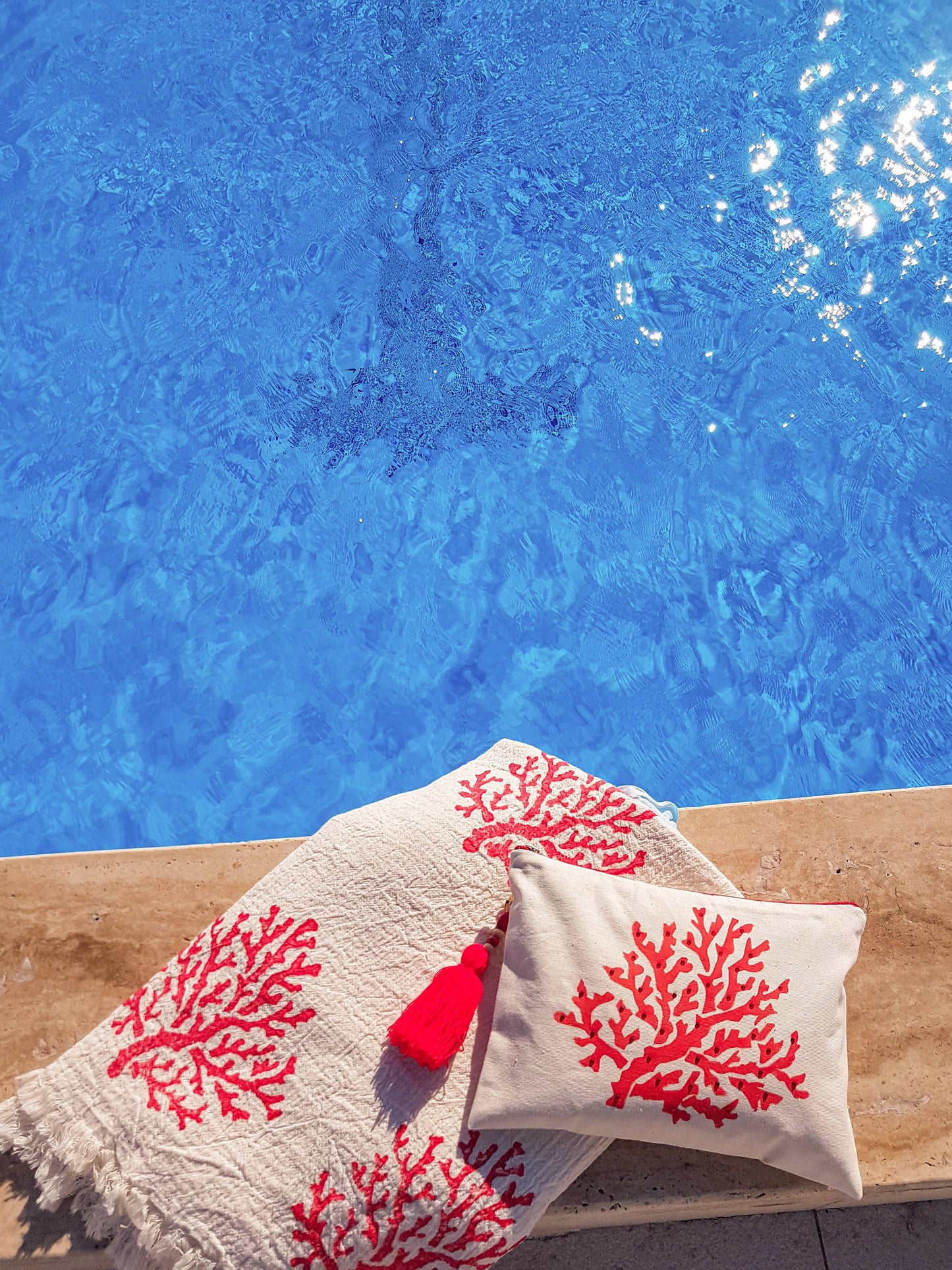 Coral Reef Turkish Beach Towel