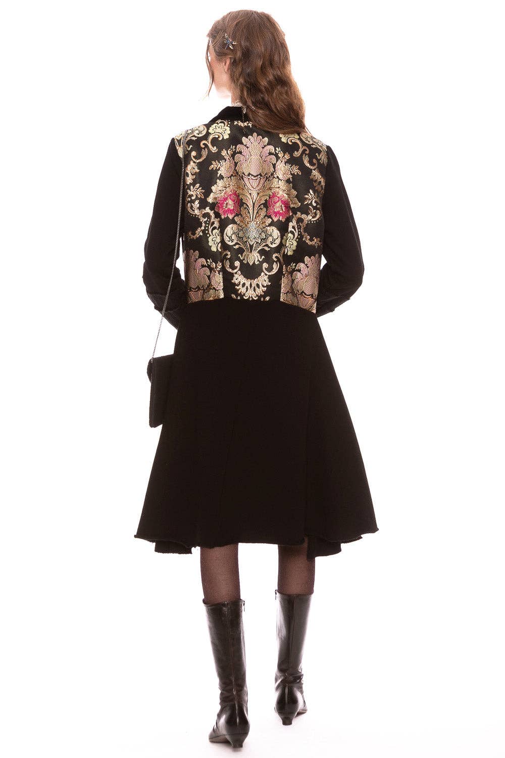The Heart of Autumn Coat in Black/ Size Small