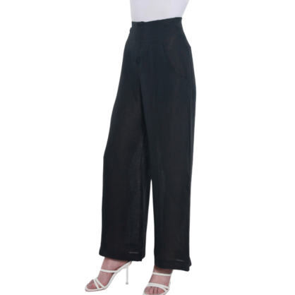 French Linen Wide Leg Pant