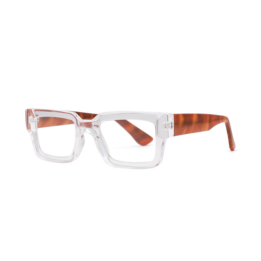 JONAH | Transparent Clear | Tortoise | Blue Light: 2.00