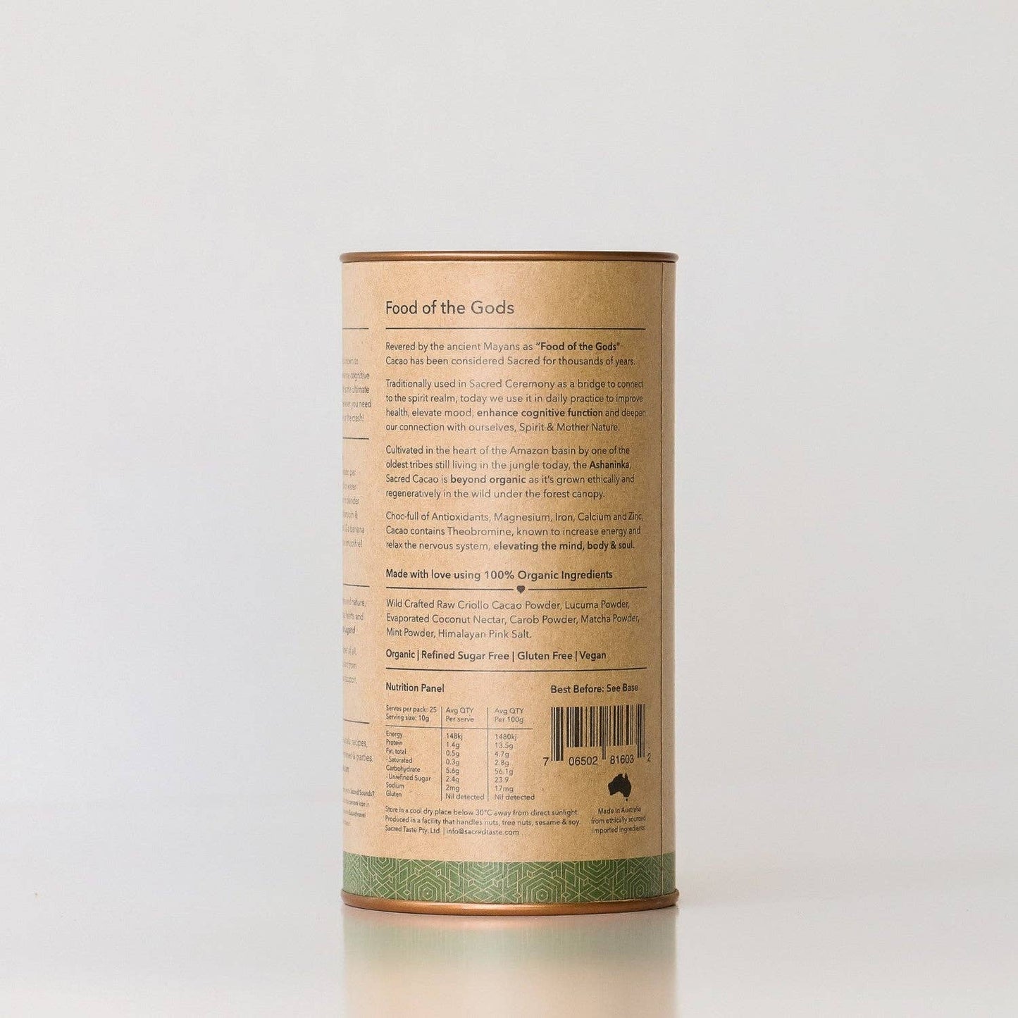 Vitality - Matcha Mint Cacao: 250g | 25 serves