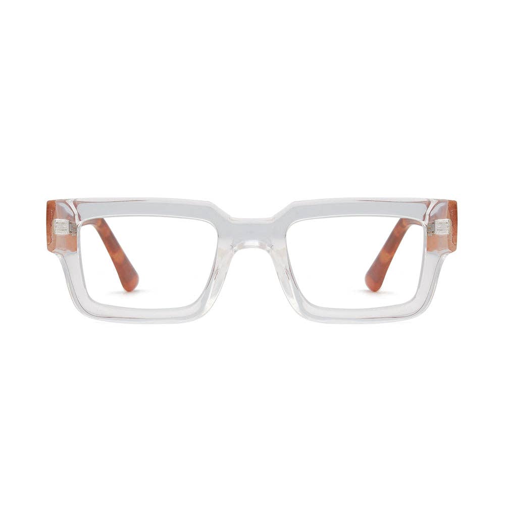 JONAH | Transparent Clear | Tortoise | Blue Light: 2.00