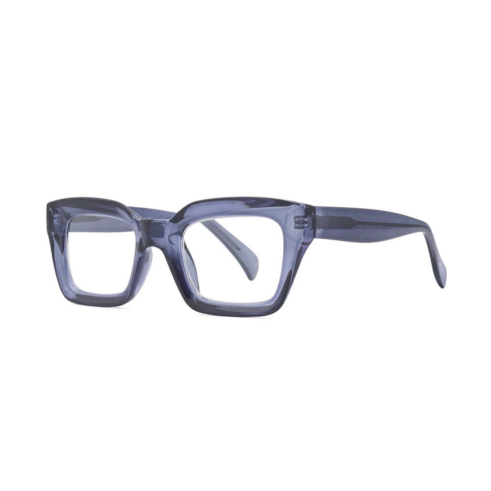 NOLA Reading Glasses| Transparent Blue | Blue Light