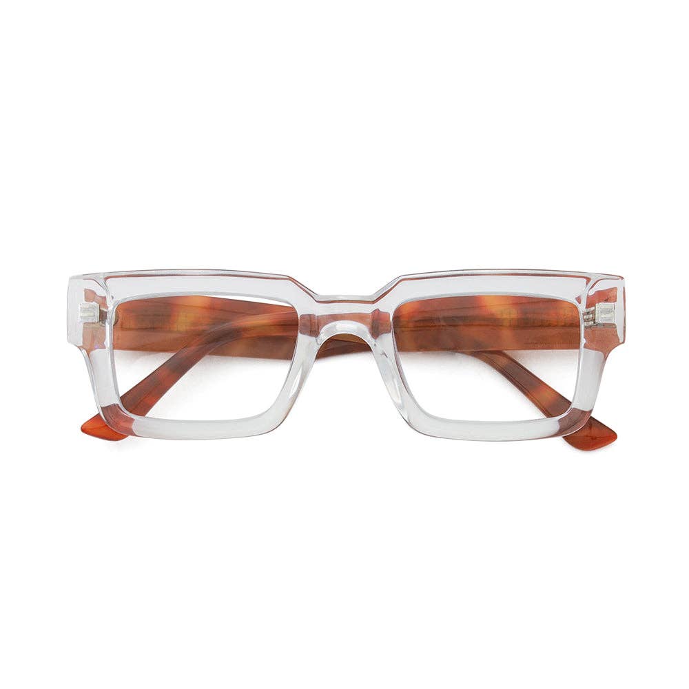 JONAH | Transparent Clear | Tortoise | Blue Light: 2.00