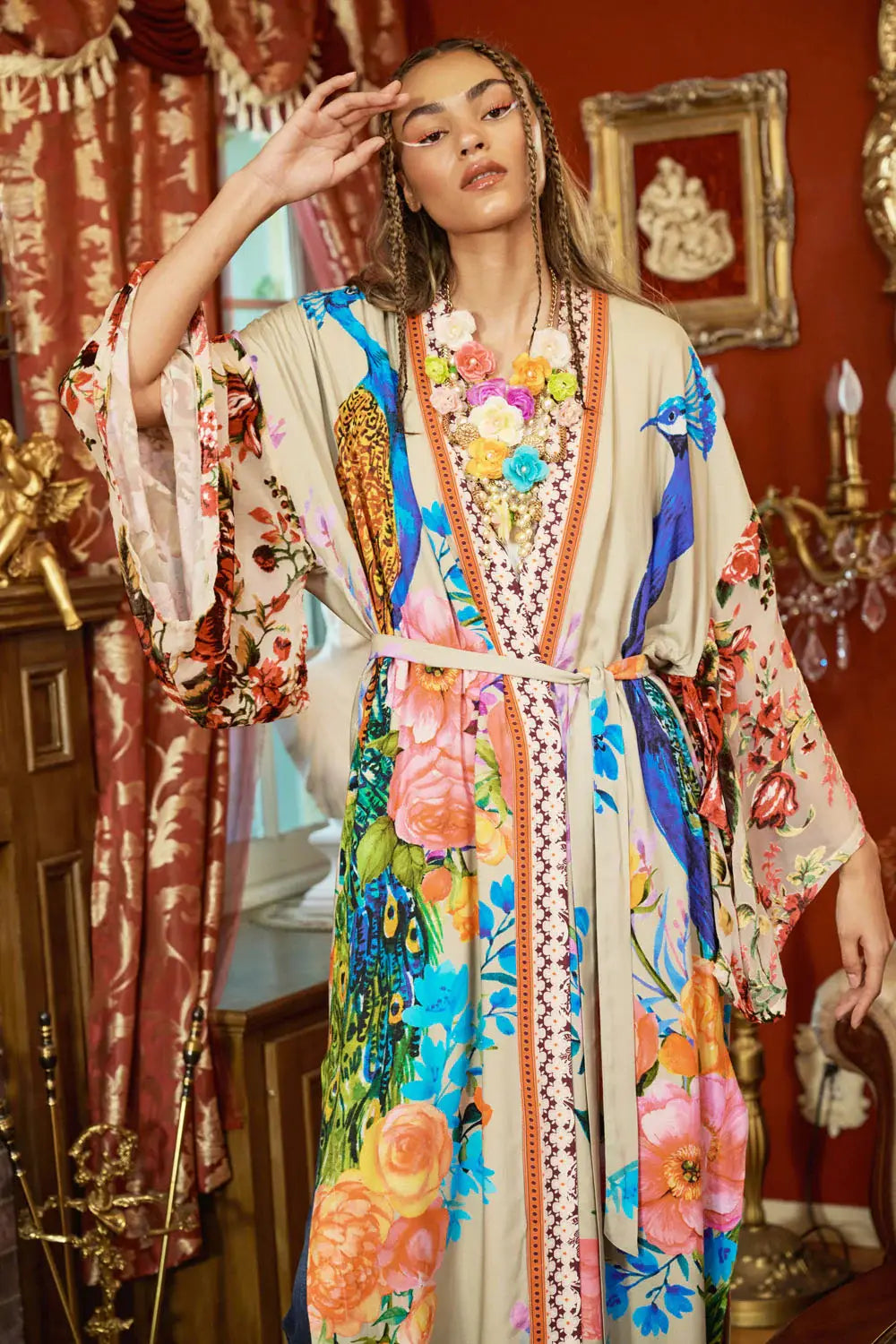 Fantasy Kimono: Soft Moon / Size Med
