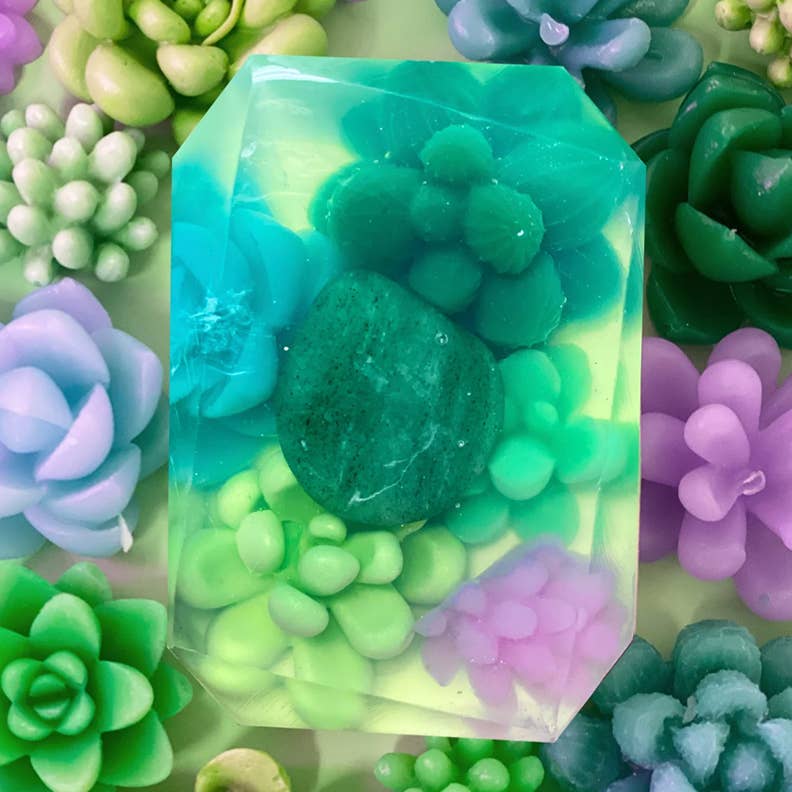 Flourishing Garden (Taurus) - Zodiac Crystal Bar Soap