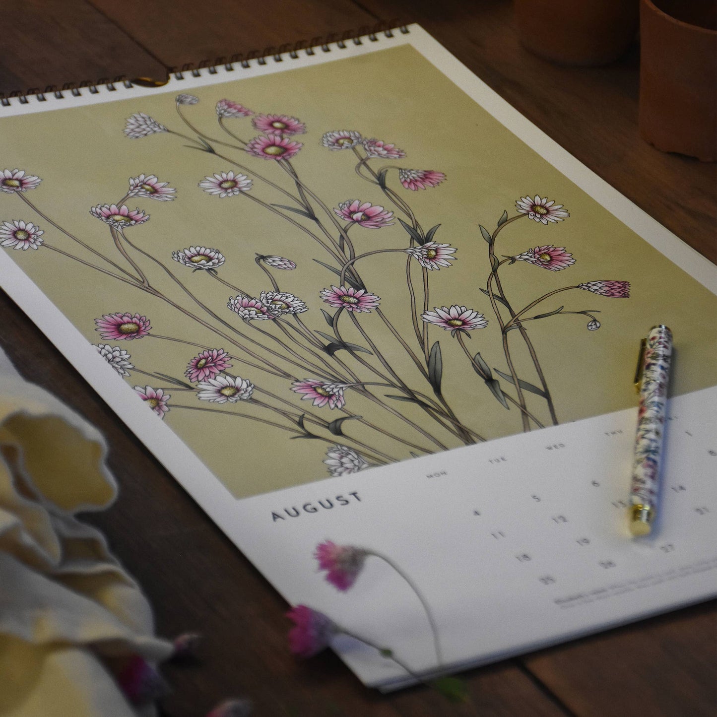 2025 Always Flowers Botanical Wall Calendar
