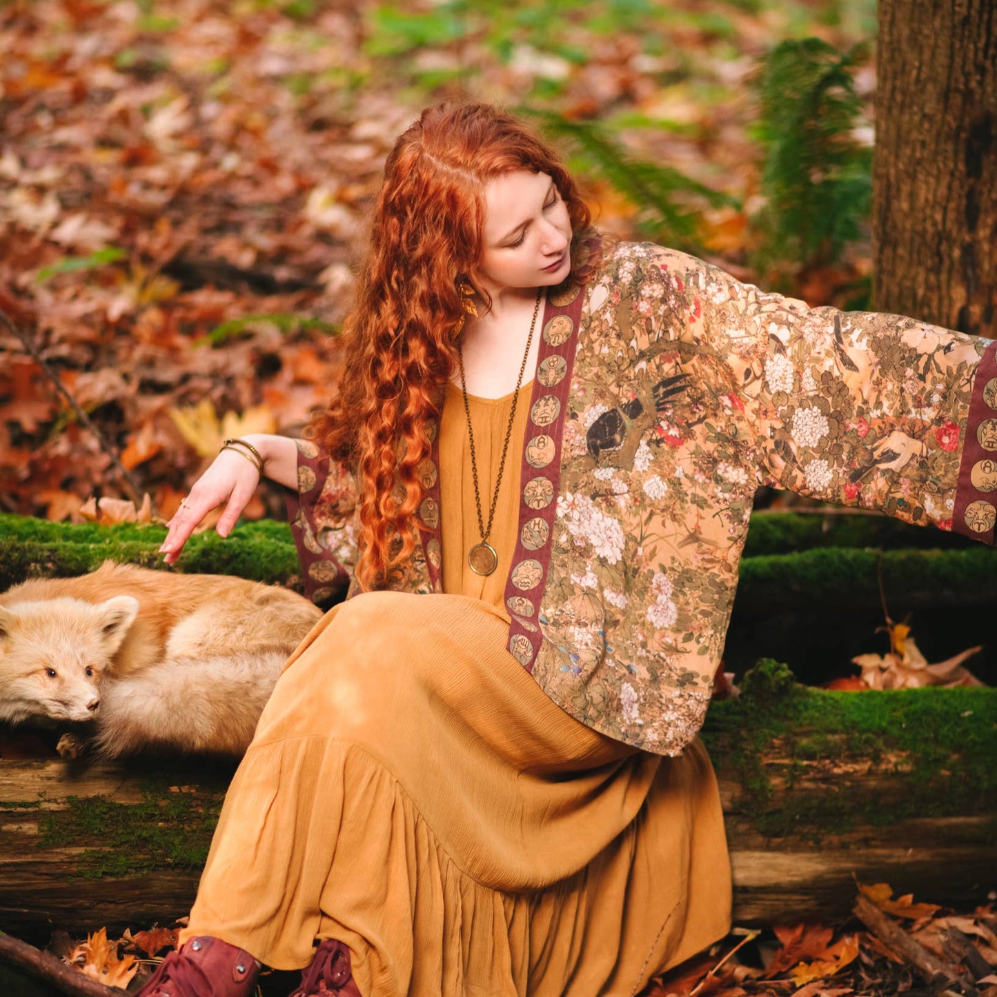 Dream Weaver Pixie Duster Cropped Kimono w/ Zodiac
