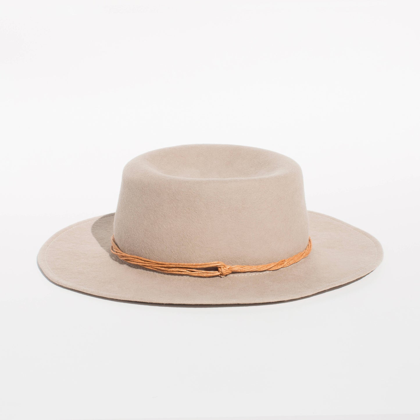 Cordobés Style Beige Fine Wool Felt Hat