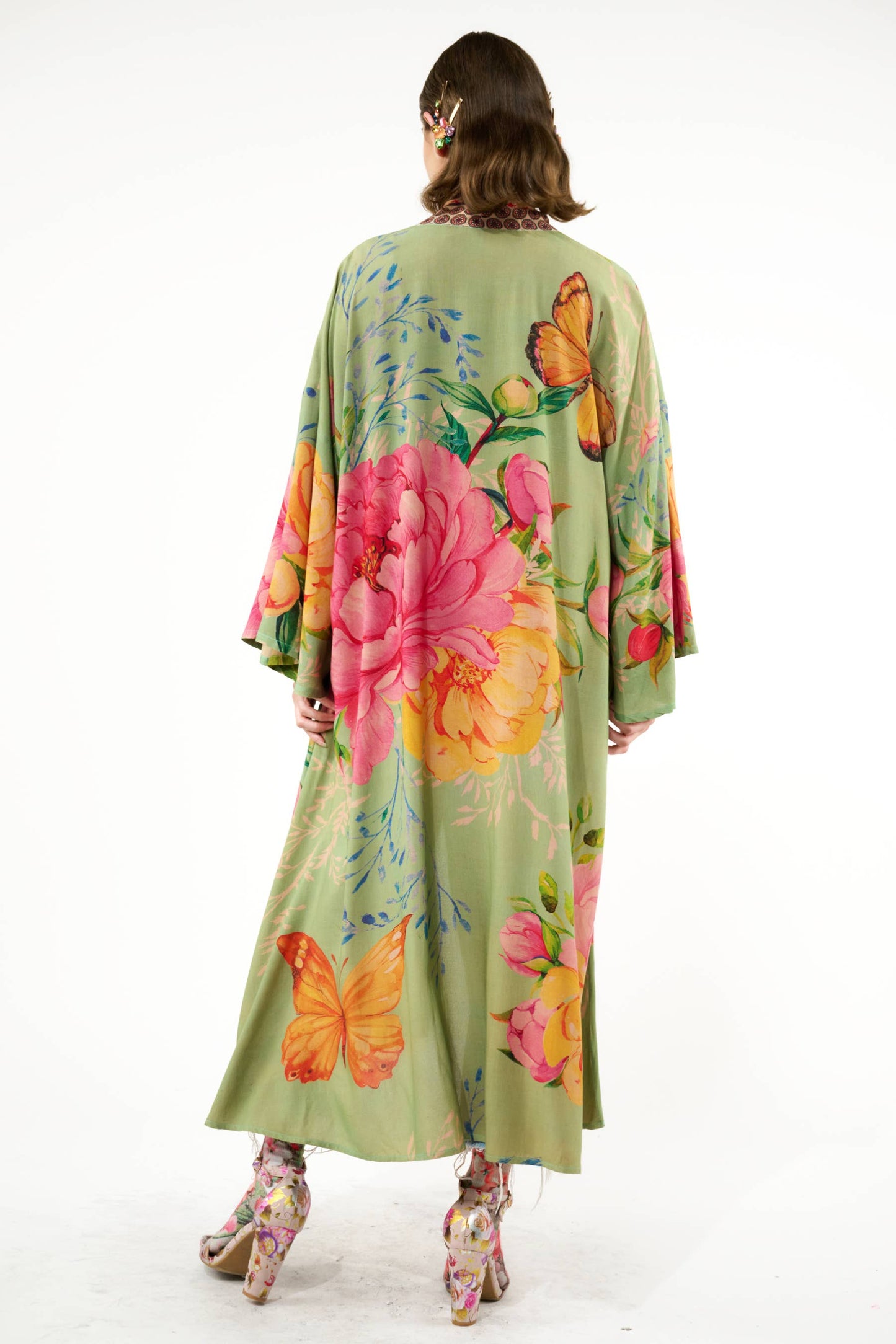 Primavera Kimono / Duster: Vintage Teal / One Size