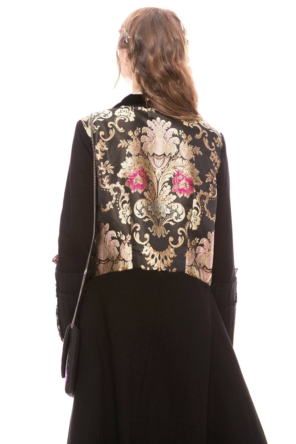 The Heart of Autumn Coat in Black