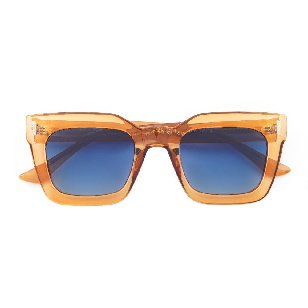 RYE | Transparent Tan | Blue Lens