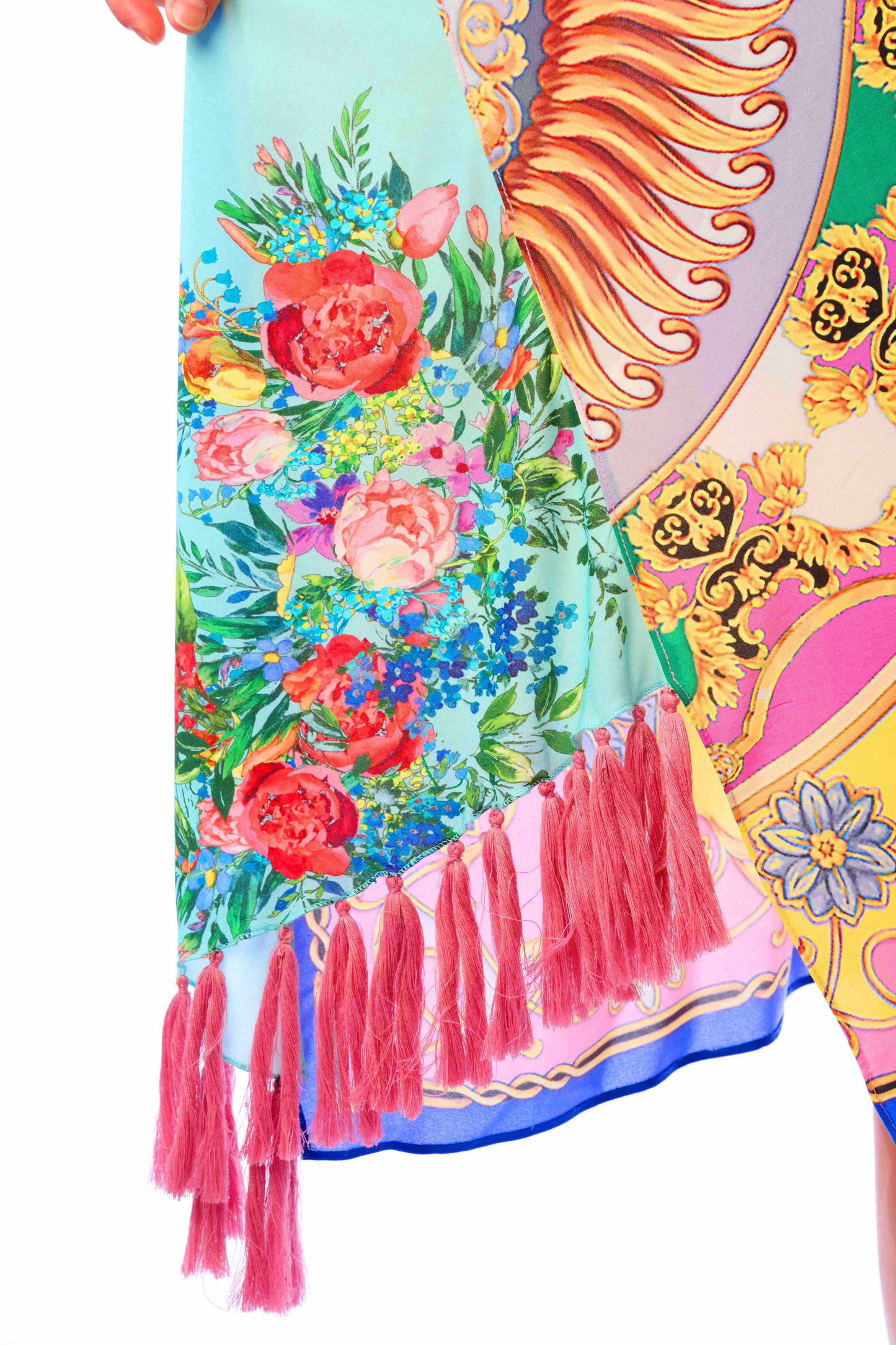 Jianna Kimono: Pink/Yellow Combo / One Size