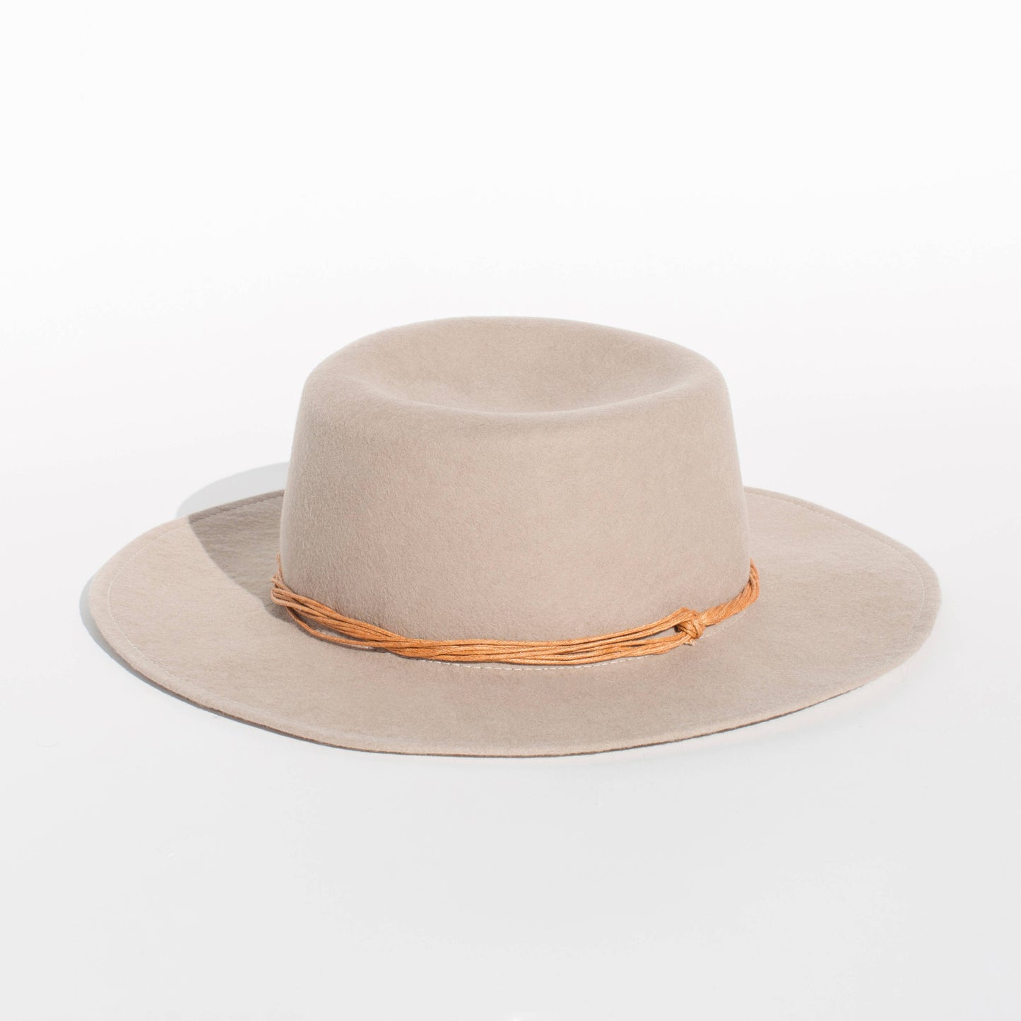 Cordobés Style Beige Fine Wool Felt Hat
