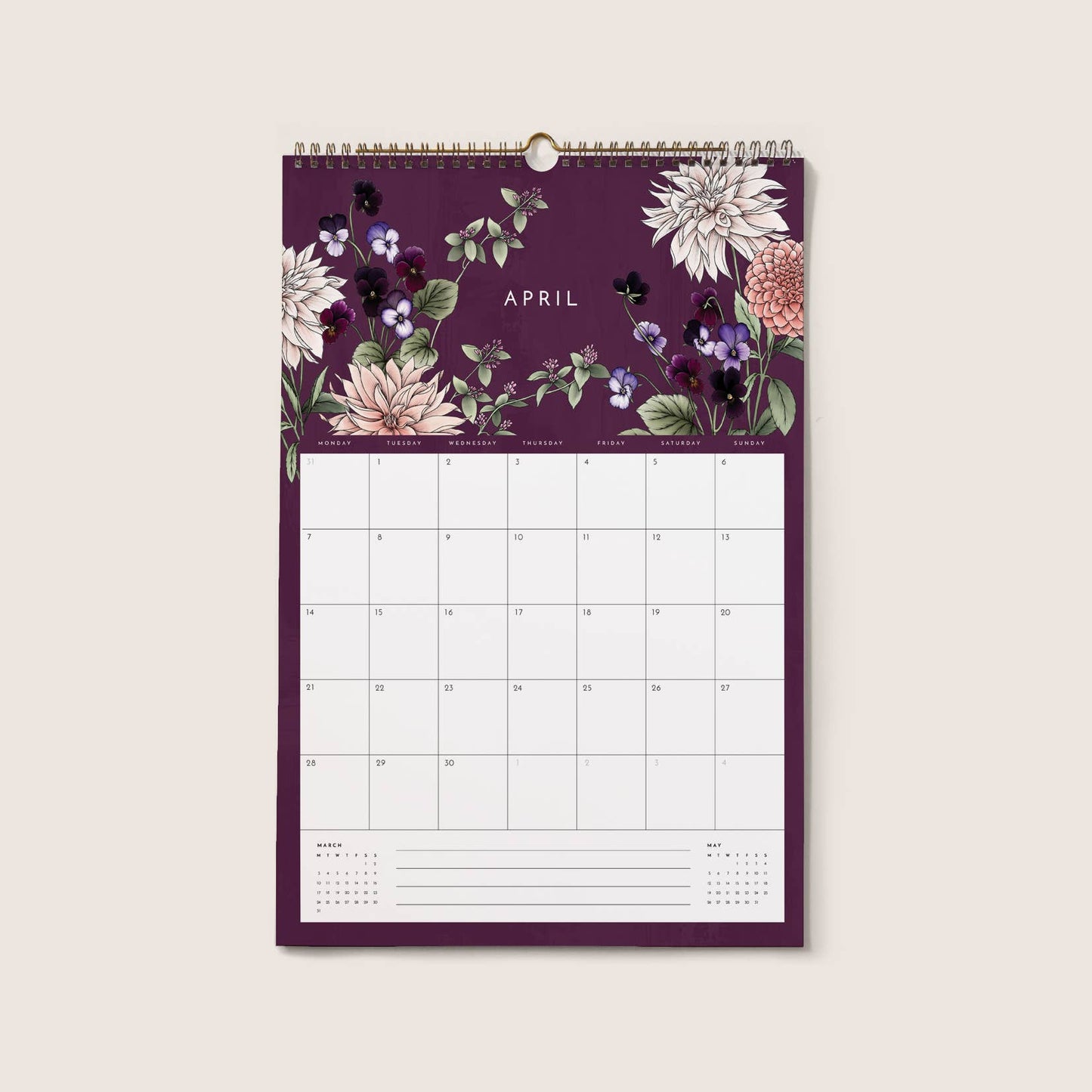 2025 Always Flowers Appointment Wall Calendar