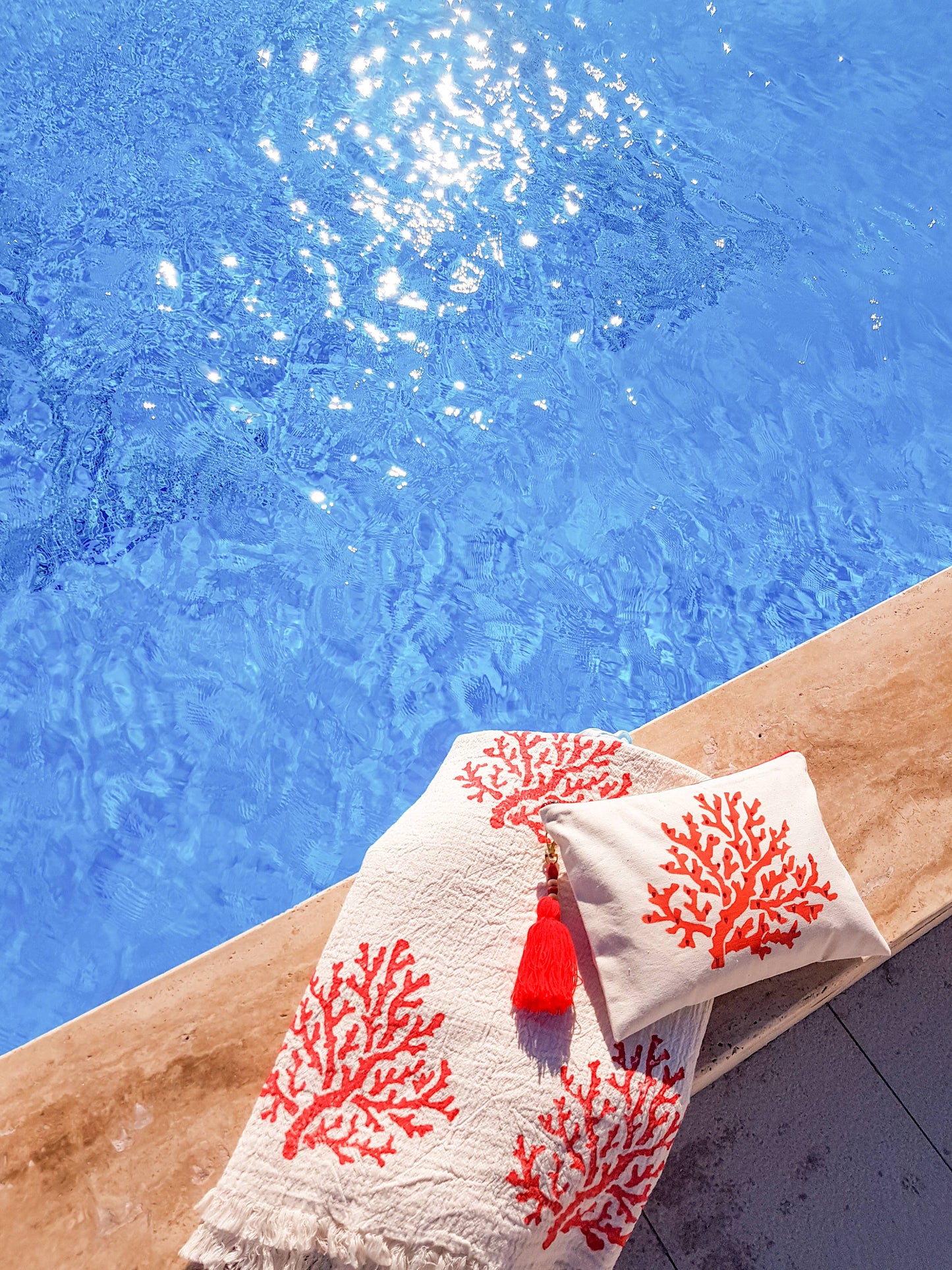 Coral Reef Turkish Beach Towel