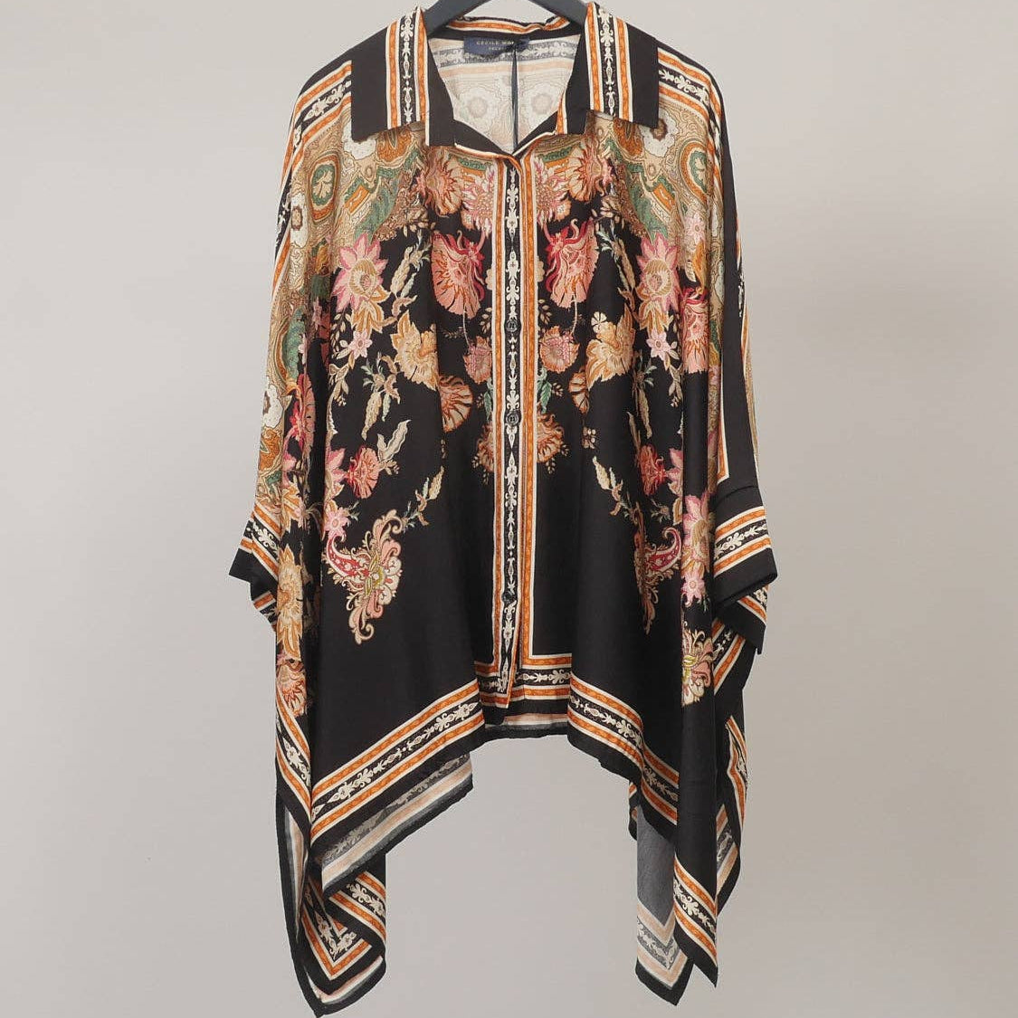 Satin shirt Black