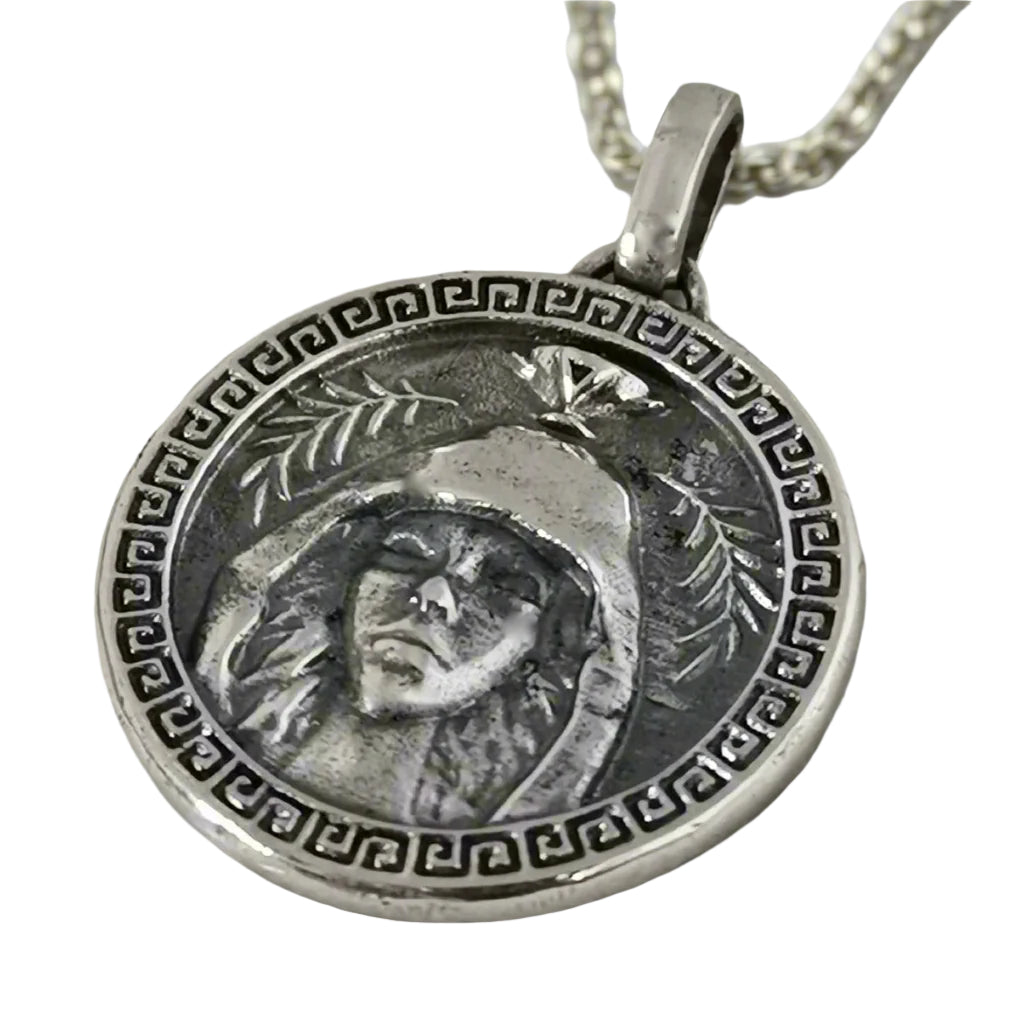 ORACLE STERLING SILVER MEDALLION & CHAIN