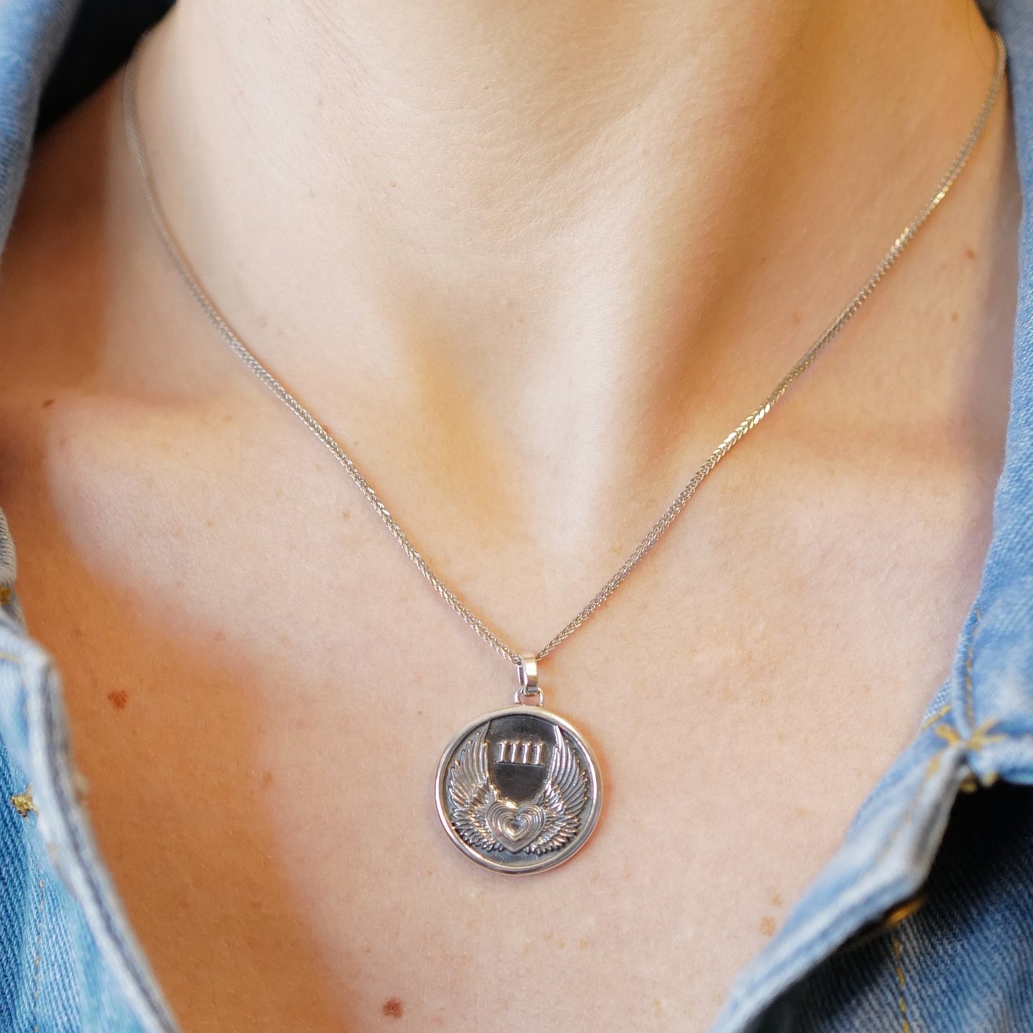 My Archetype 1111 ANGEL STERLING SILVER MEDALLION & CHAIN