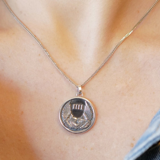 My Archetype 1111 ANGEL STERLING SILVER MEDALLION & CHAIN