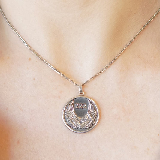My Archetype 222 ANGEL STERLING SILVER MEDALLION & CHAIN