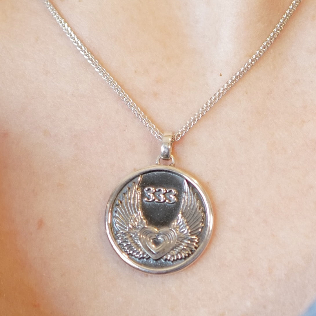 My Archetype 333 ANGEL STERLING SILVER MEDALLION & CHAIN
