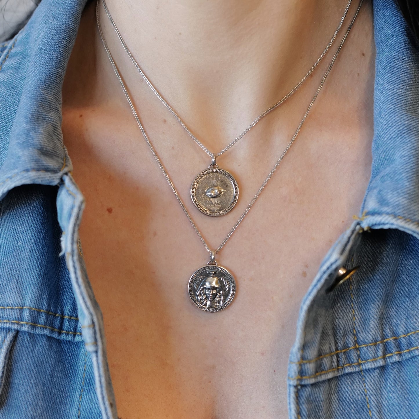 ORACLE TALISMAN MEDALLION & CHAIN in STERLING SILVER