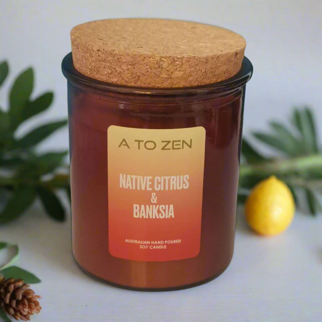 Native Citrus & Banksia Soy Candle -Medium