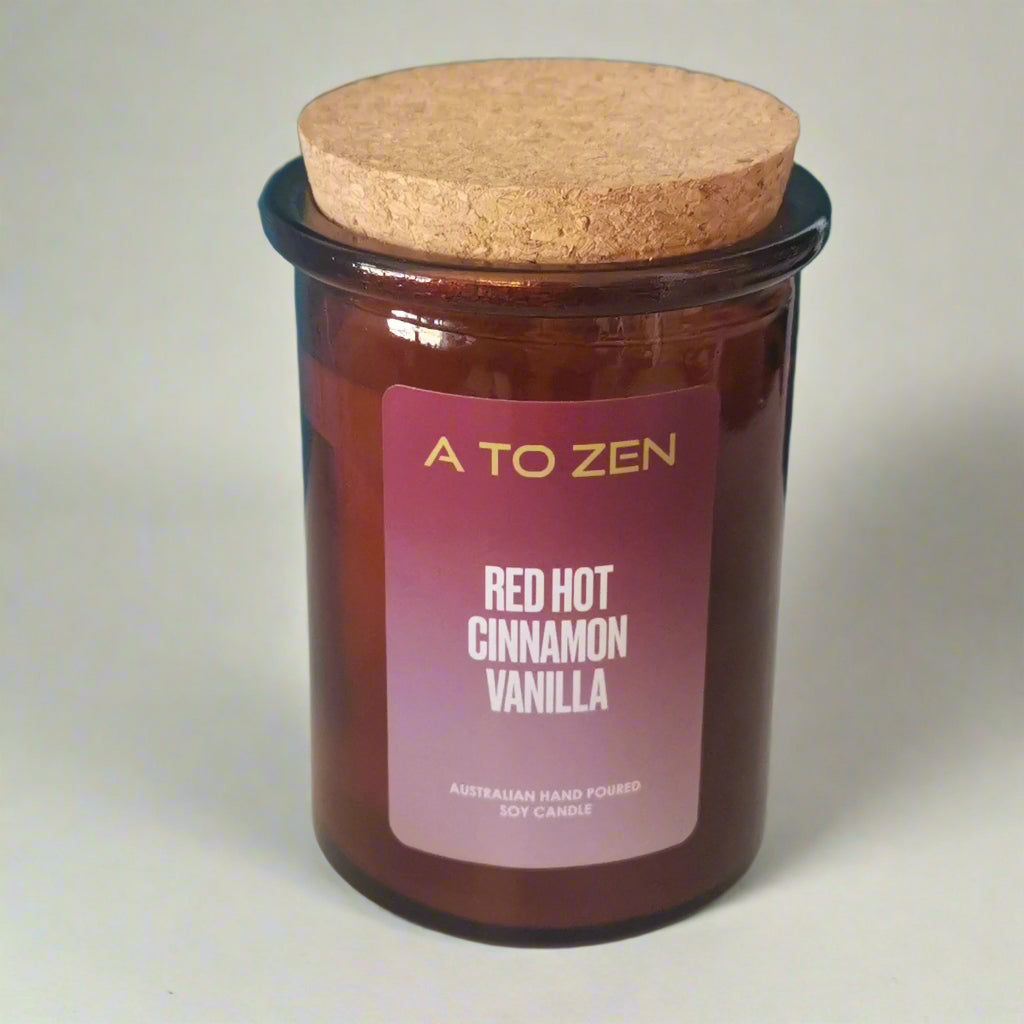Red Hot Vanilla Cinnamon Soy Candle -Small