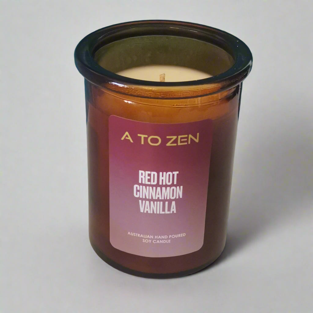 Red Hot Vanilla Cinnamon Soy Candle -Small