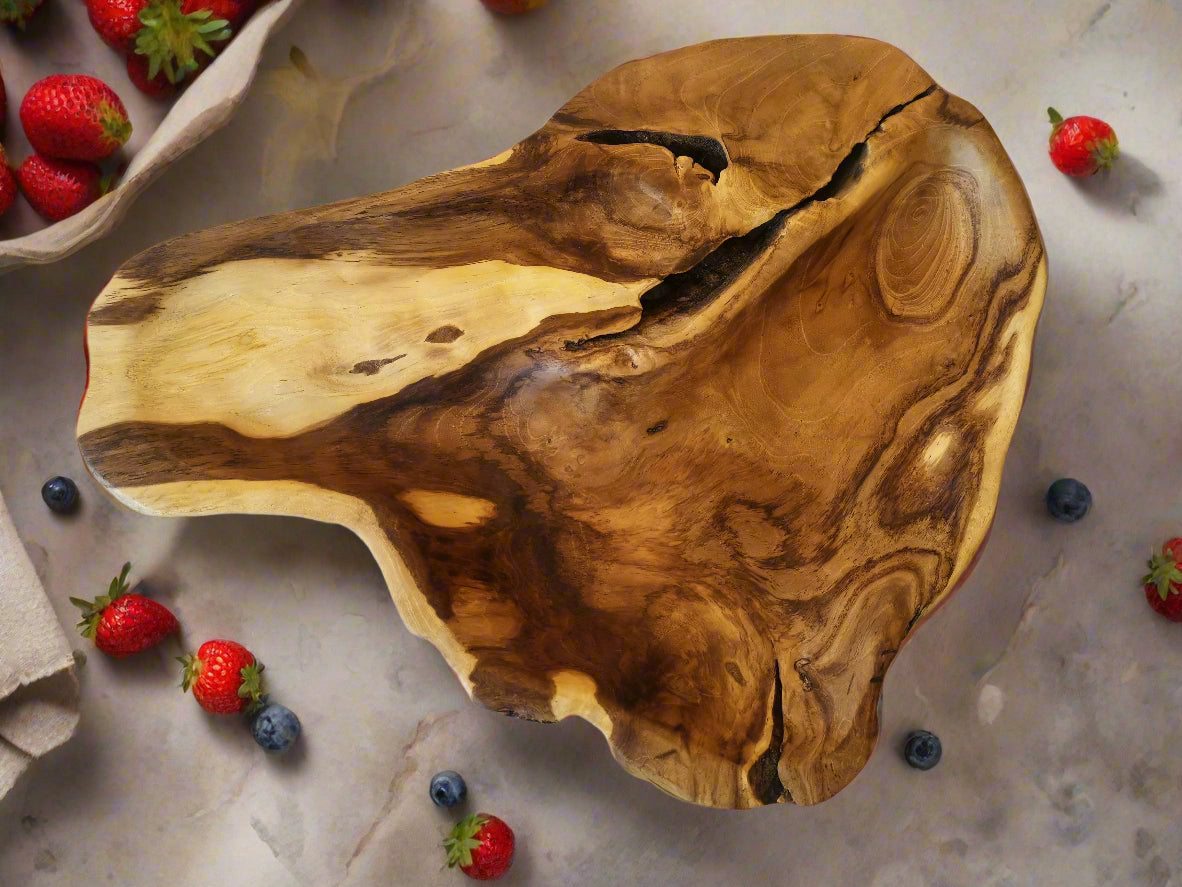 LARGE TEAK TRAY- No 2