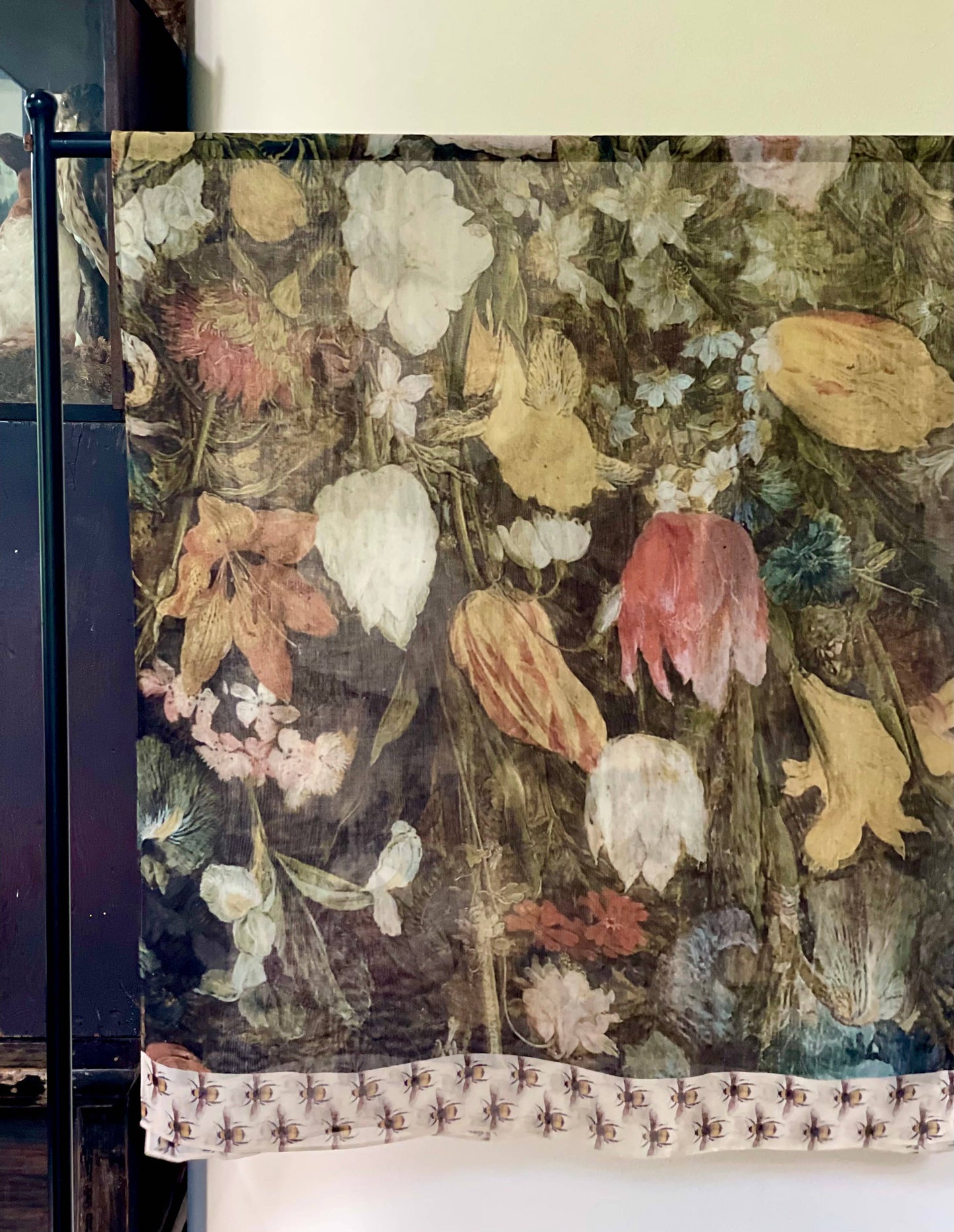 I Dream In Flowers Bohemian Scarf with Bees