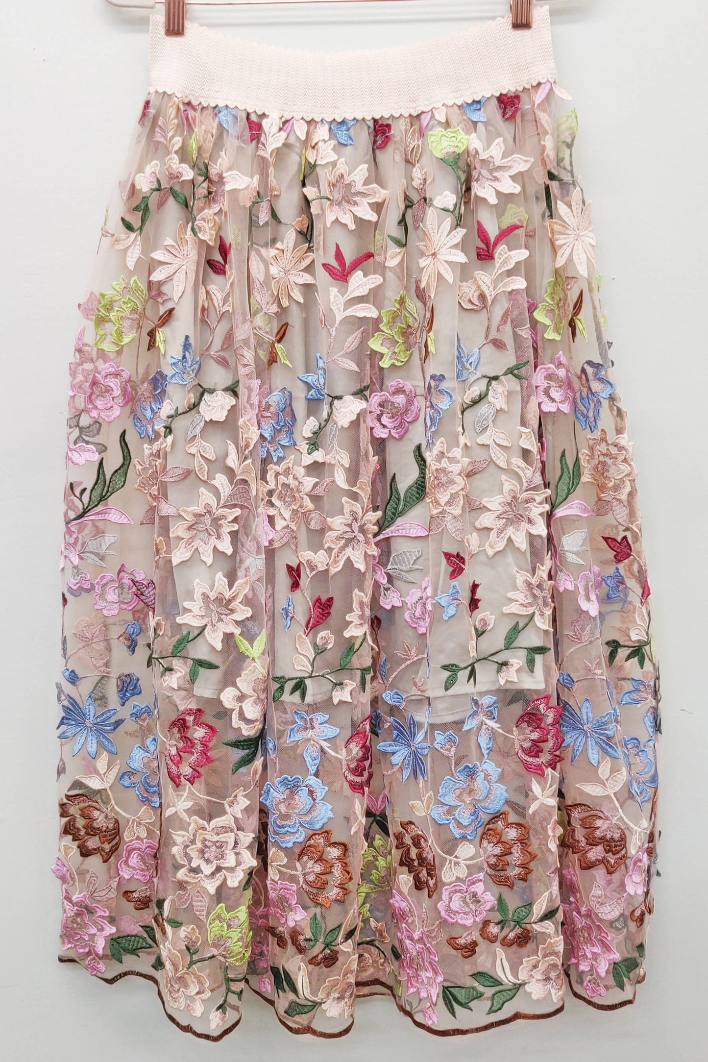 Roman Holiday Skirt: Ivory / Size Small