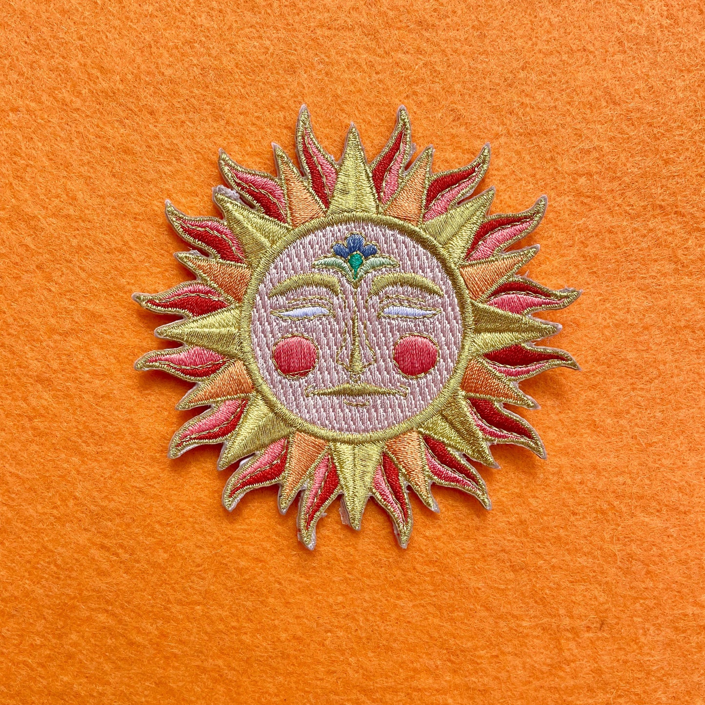 Iron on Patch - LIMITED EDITION Metallic Gold Sun