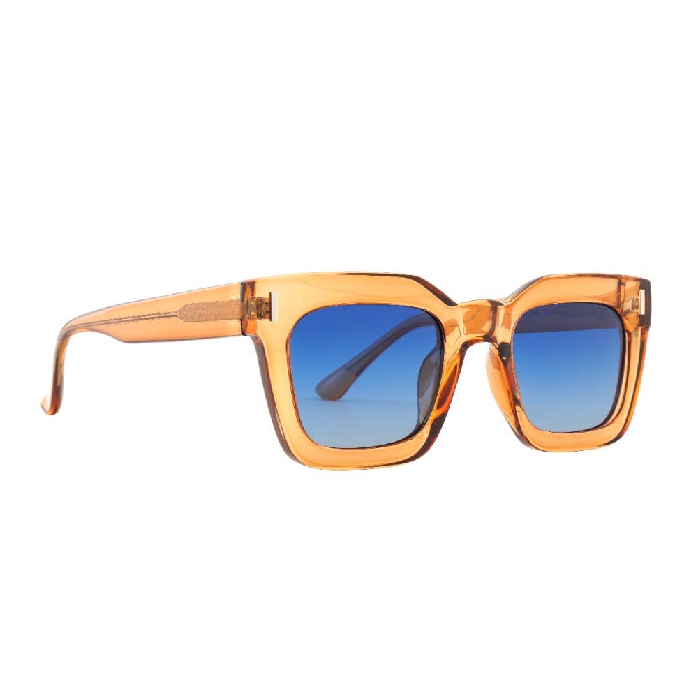RYE | Transparent Tan | Blue Lens