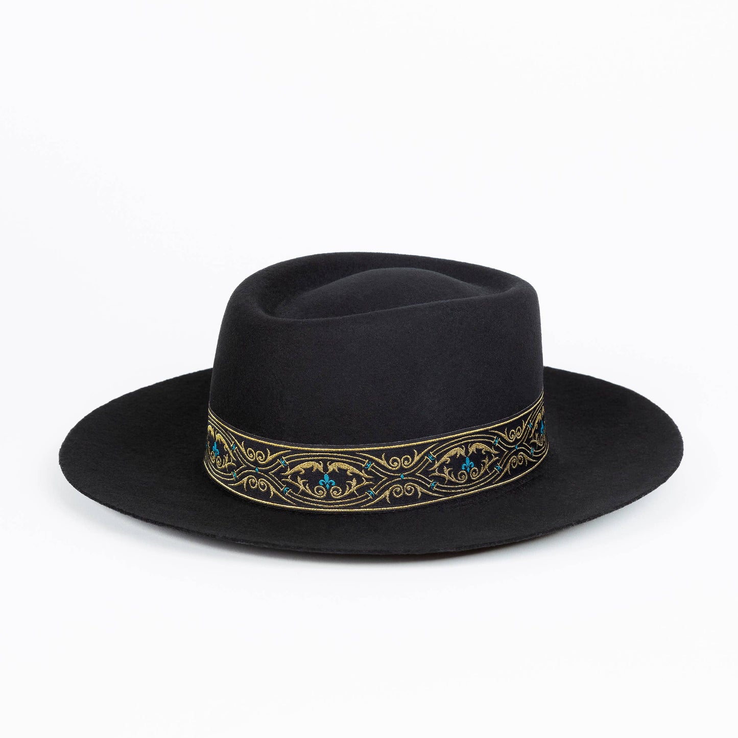 Royale Black - Festival Style Fine Wool Hat