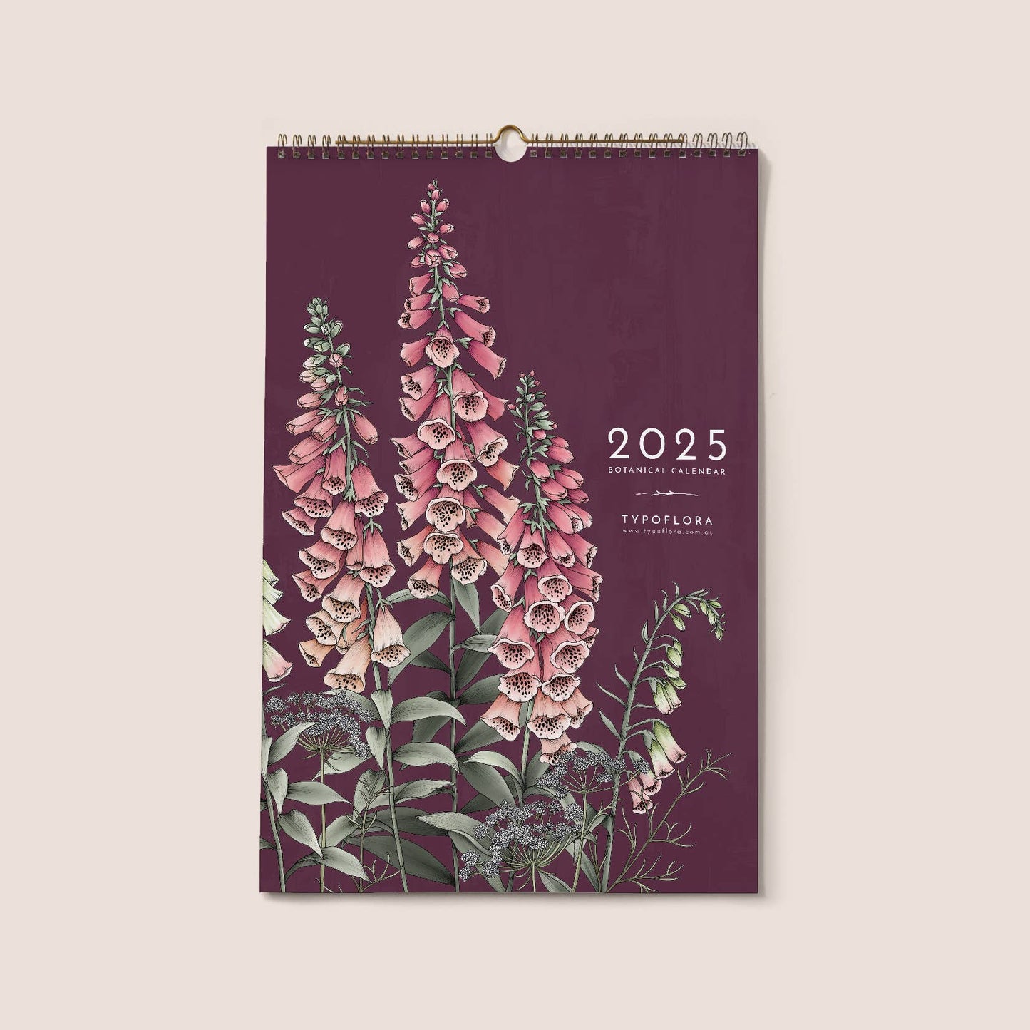 2025 Always Flowers Botanical Wall Calendar