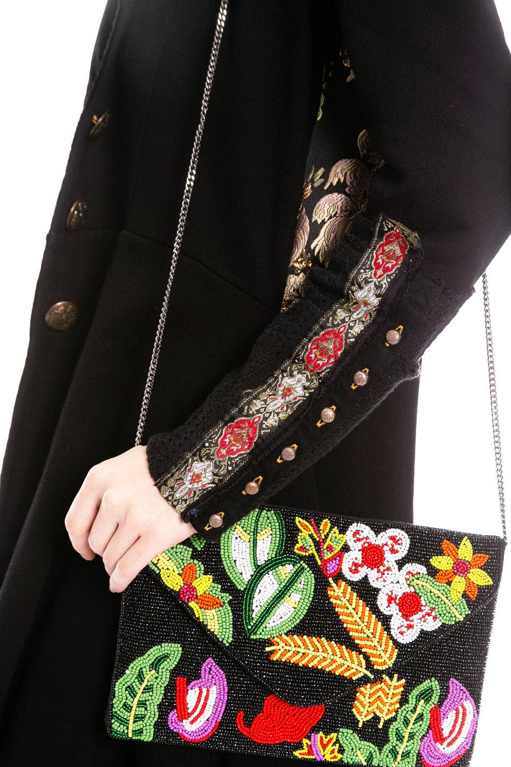 The Heart of Autumn Coat in Black/ Size Small