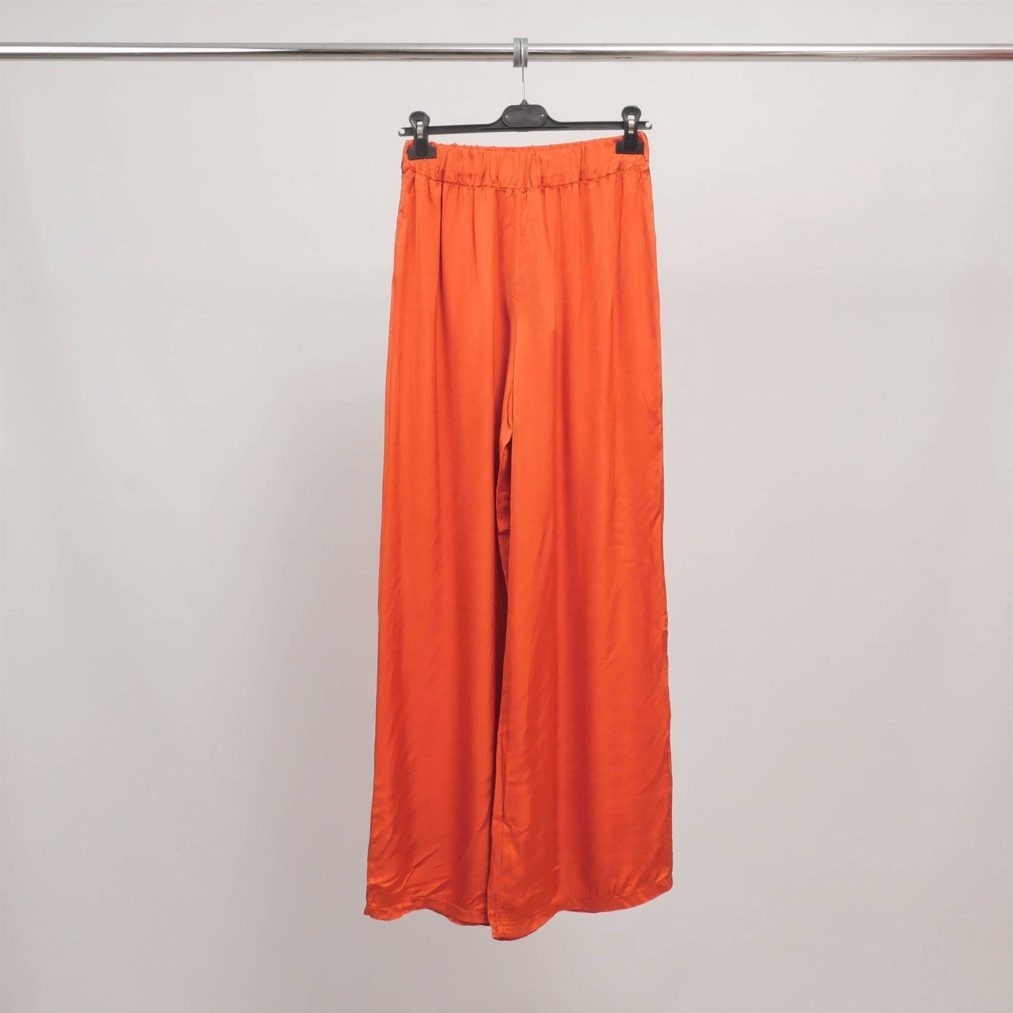 Fluid wide-leg pants in viscose TDM26320VS-2: Marron