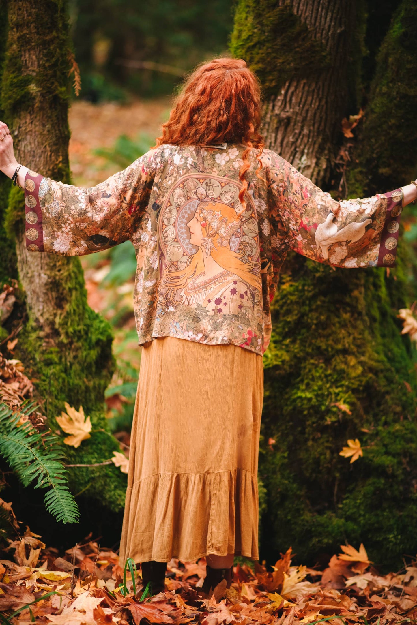 Dream Weaver Pixie Duster Cropped Kimono w/ Zodiac