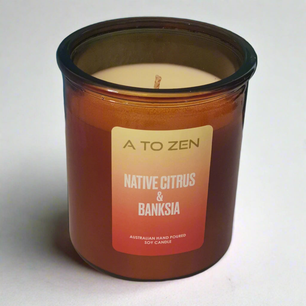 Native Citrus & Banksia Soy Candle -Medium