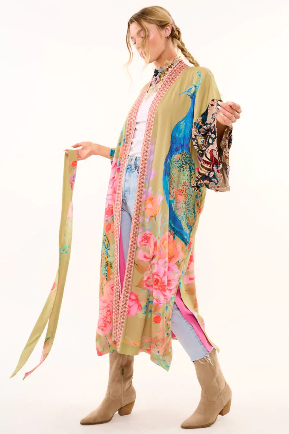 Fantasy Kimono: Vintage Olive / One Size