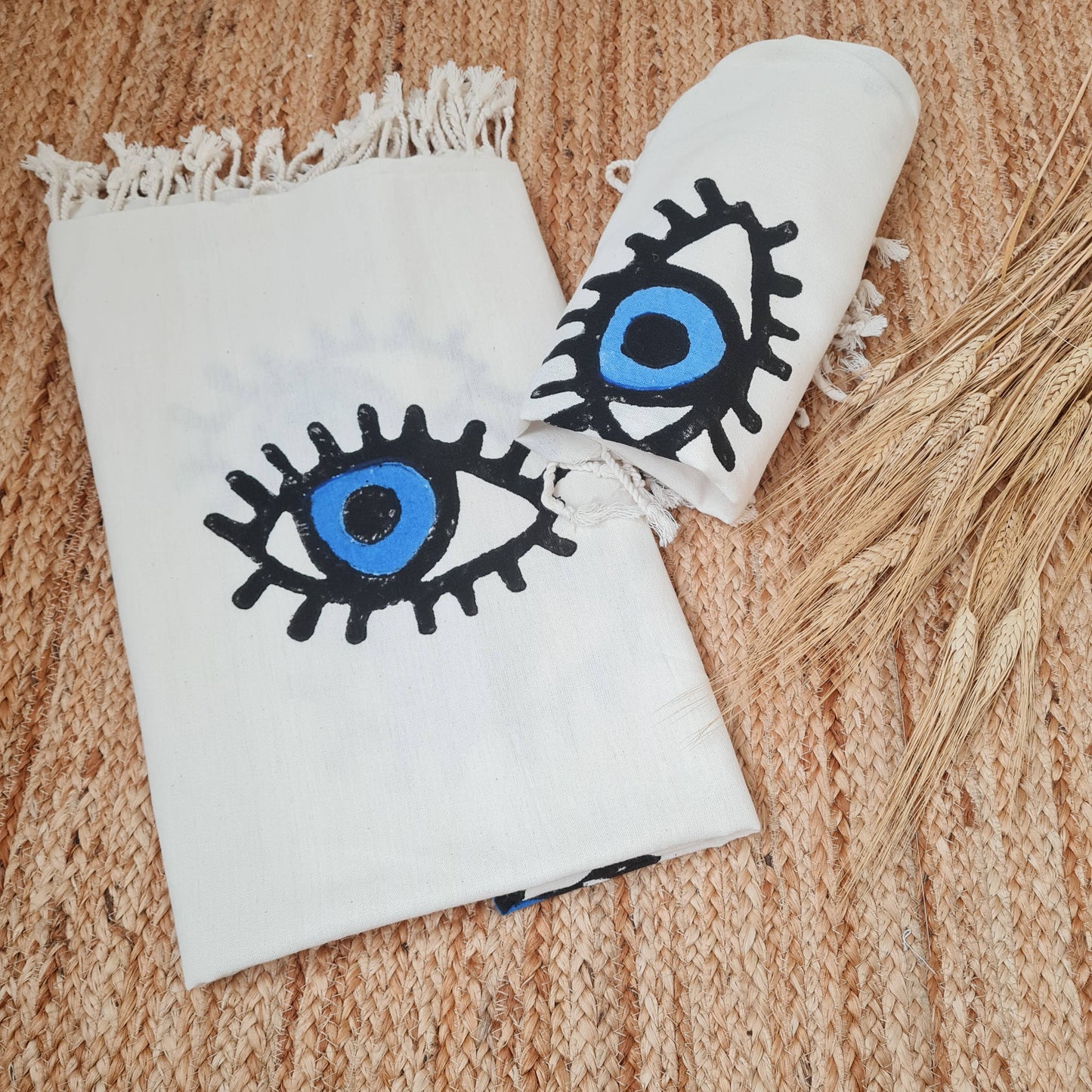 Evil Eye Bath/Beach Towel